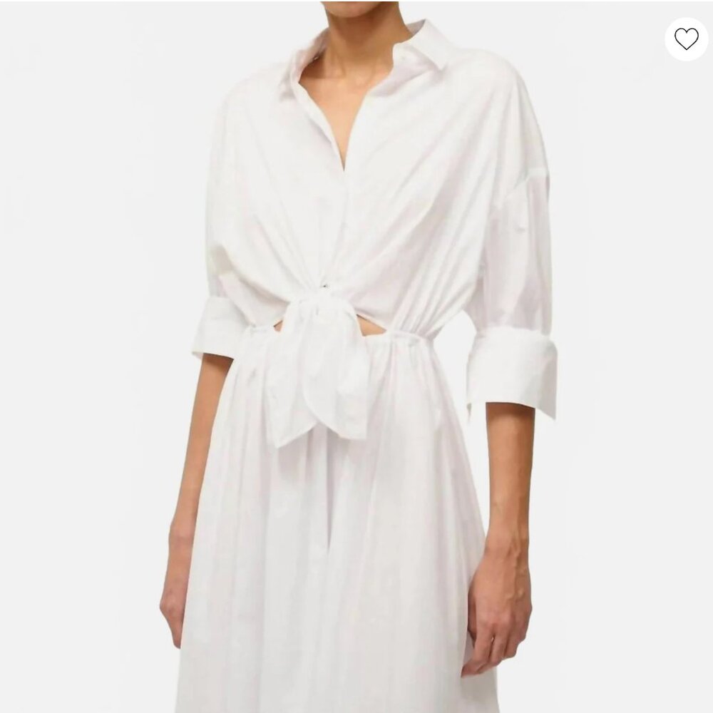 STAUD White Midi Shirt Dress - Picture 4 of 6